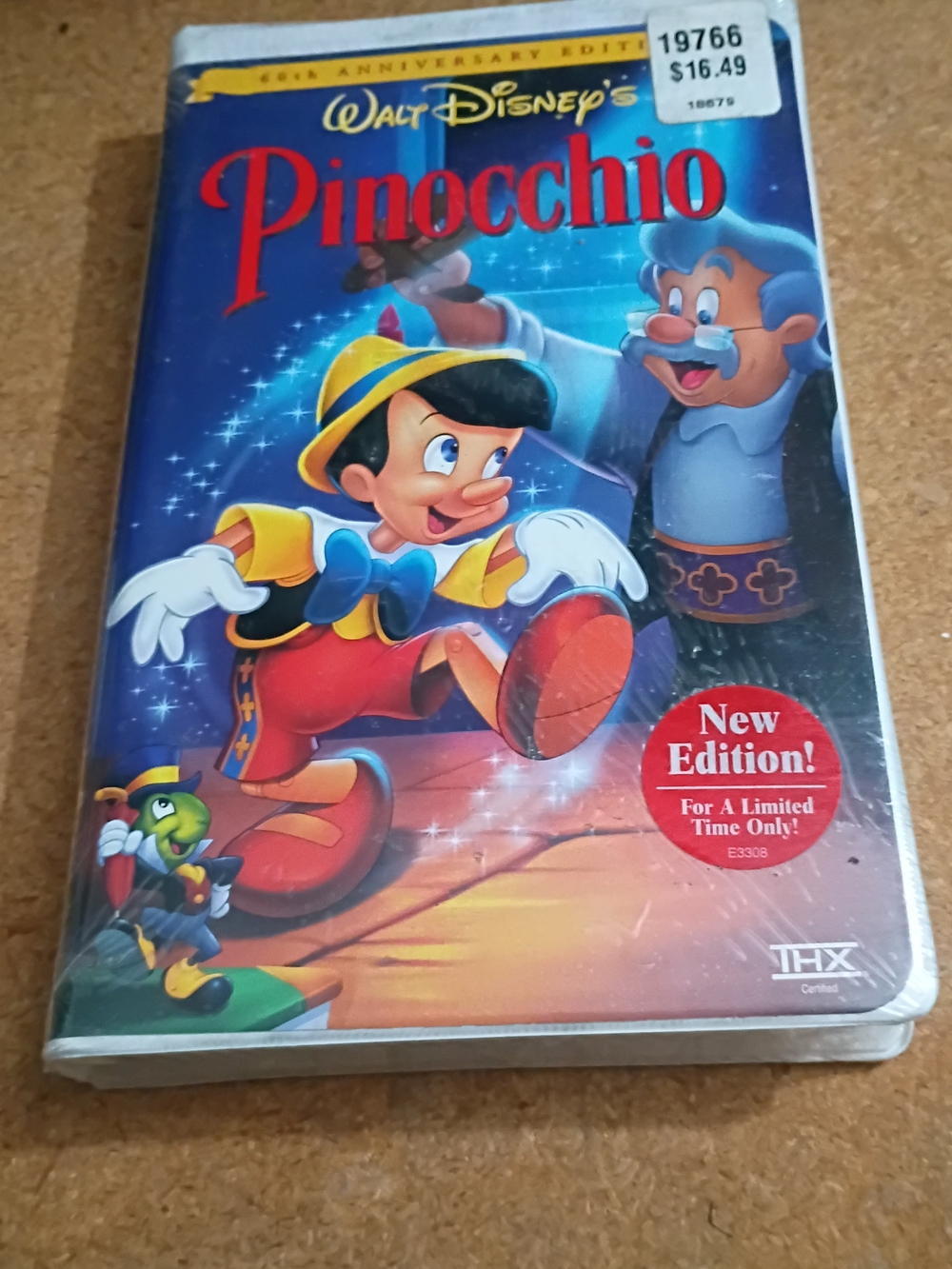 Disney's Pinocchio (New Edition) - Blue Cover New Factory Seal With Watermark!¡!